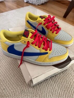 Travis Scott Jordan 1 canary’s 7.5W